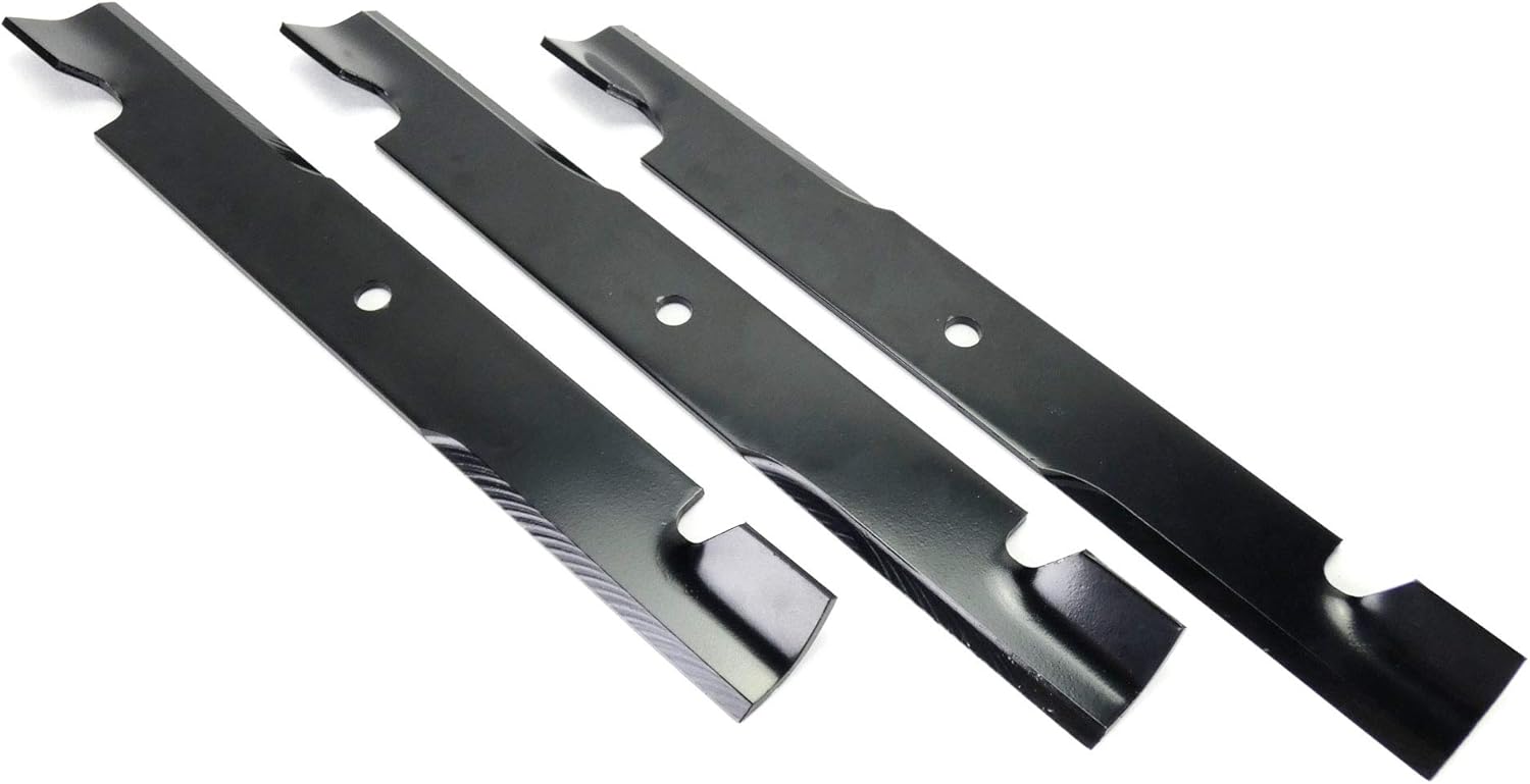 Rotary 72" 6026 Notched Lift Commercial Lawnmower Blade Set (3) 5/8” Center Hole