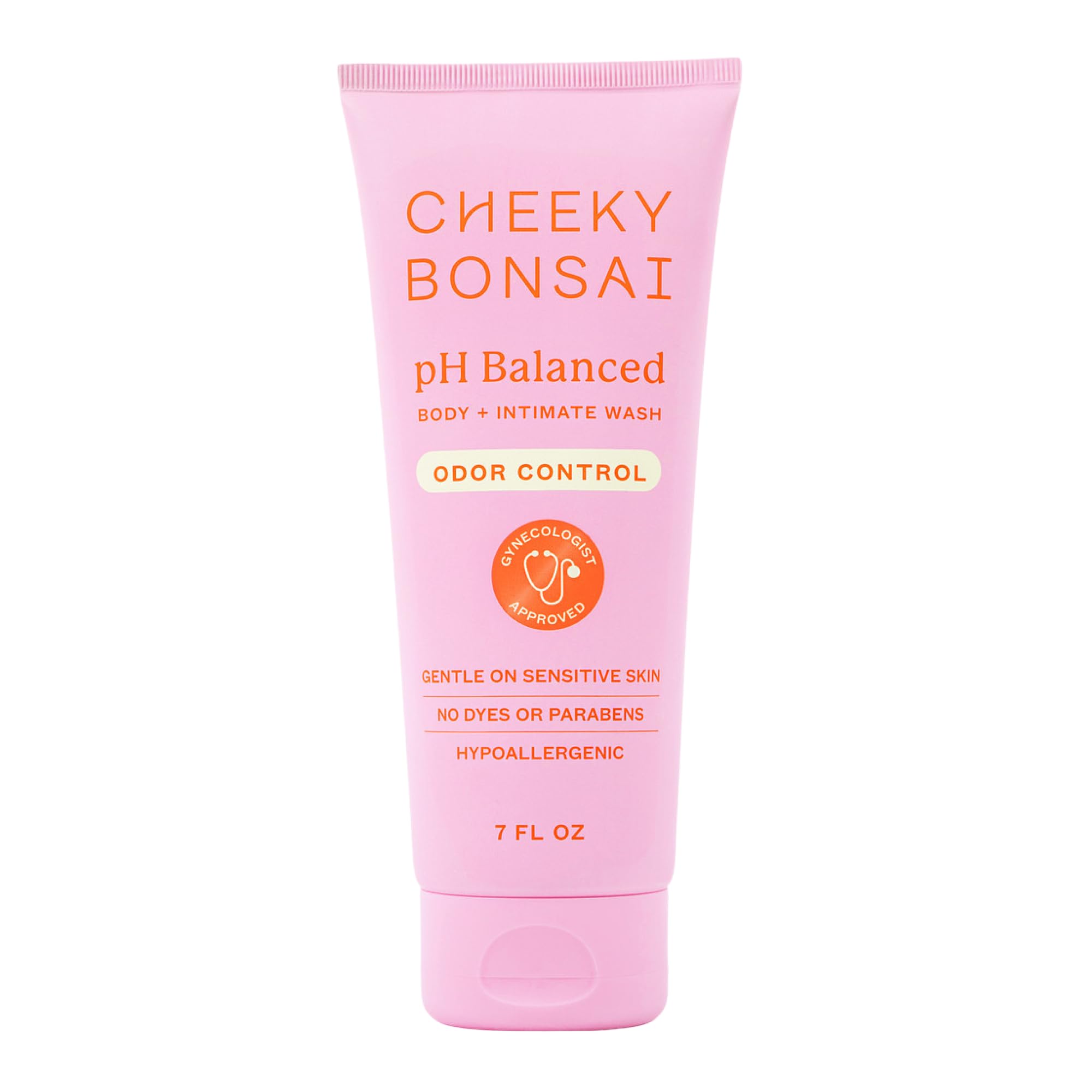Cheeky Bonsai pH Balanced Feminine Wash for Women - Removes Odor - Gentle on Sensitive Skin - No Dyes or Parabens - Hypoallergenic - Gynecologist Approved (7 Ounces)