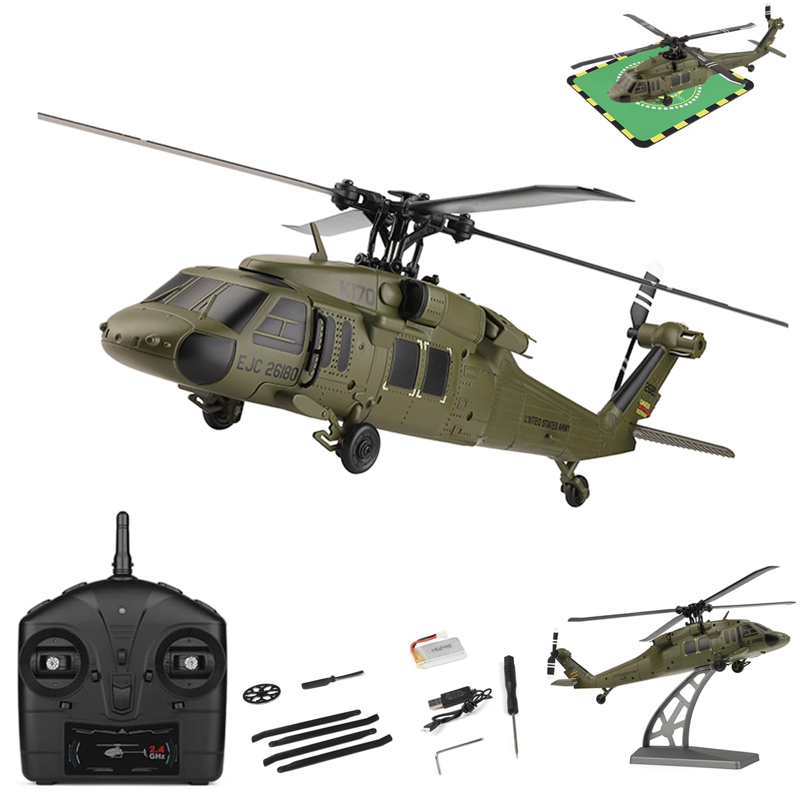 WLtoys K170 RC ヘリコプター Amazon.com: GoolRC Brushless RC Helicopter, WLtoys K170 Remote