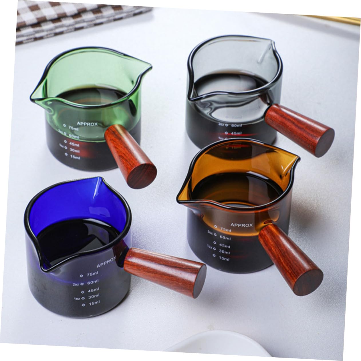 Pichet à Lait En Verre Borosilicate – Élégant Et Pratique – 200 Ml – Idéal Pour Mousser Le Lait Café Ou Thé – Poignée Confortable
