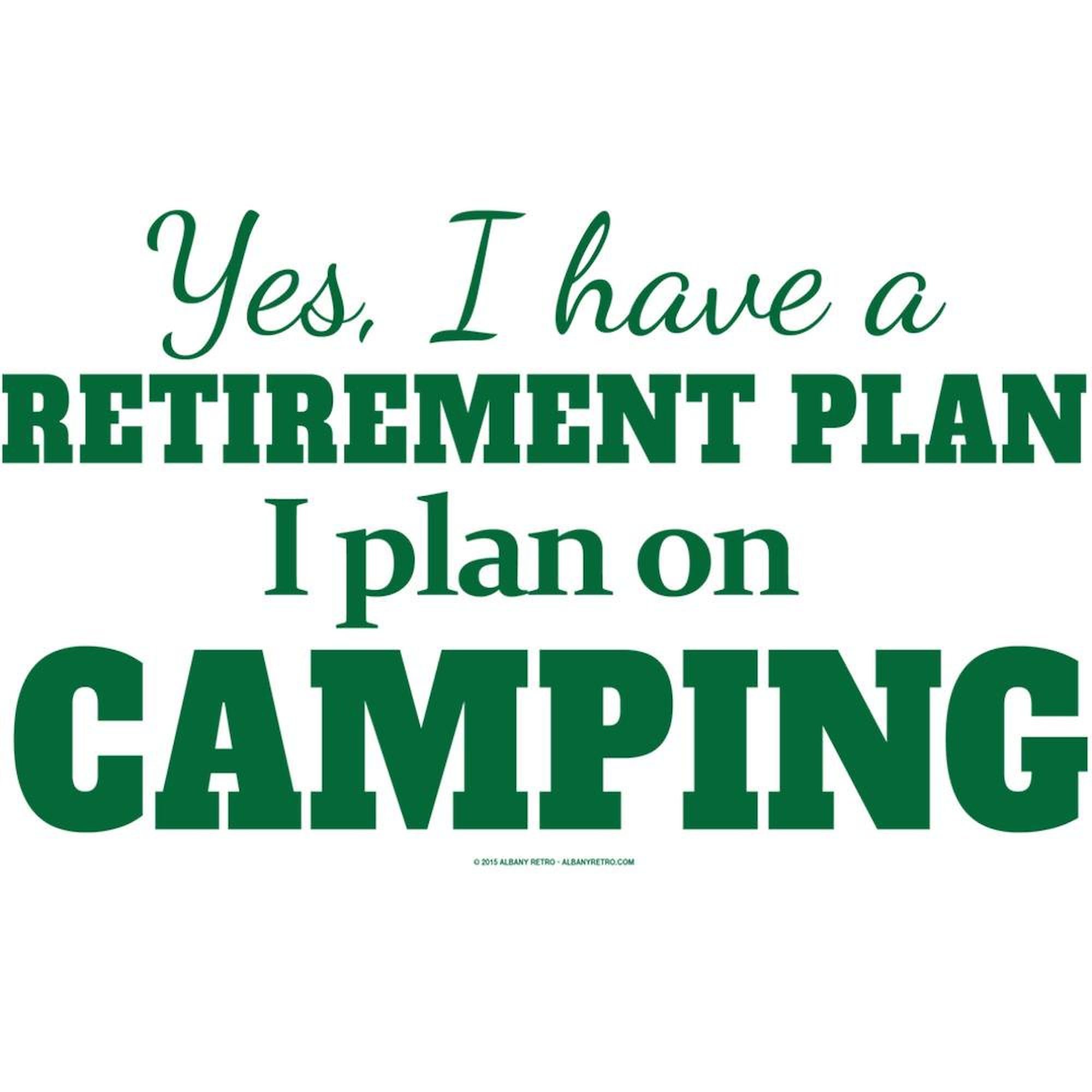 CafePress Camping Retirement Plan Queen Duvet Cover, Printed Comforter Cover, Unique Bedding
