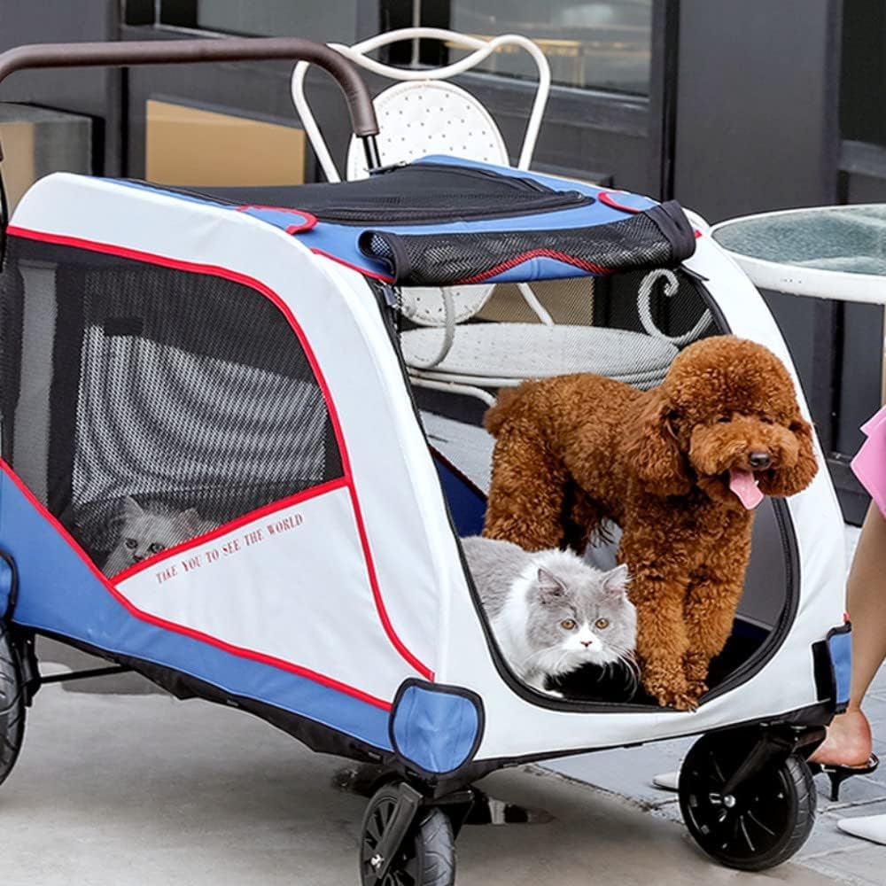 Amazon.co.jp: ペットカート大型犬用 カート 多頭中小型犬・猫 多頭用