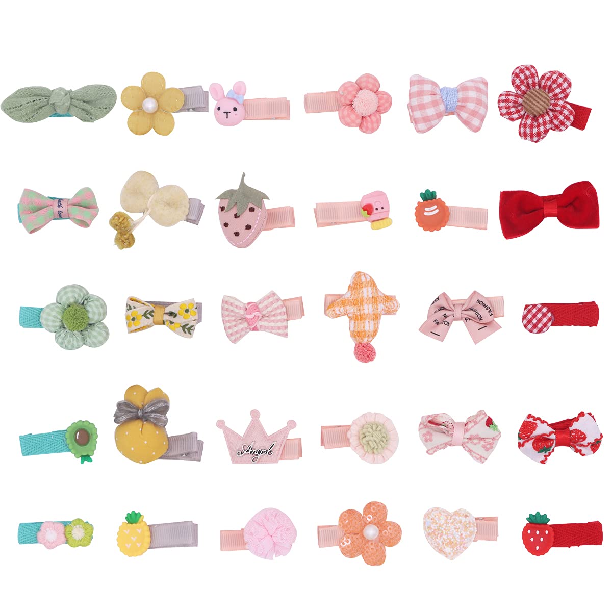Hair Clips for Toddler Girls,25Pcs Pretty Hairpins for Baby Girls Hair Accessories for Toddler Teens Kids Children(Random Color)