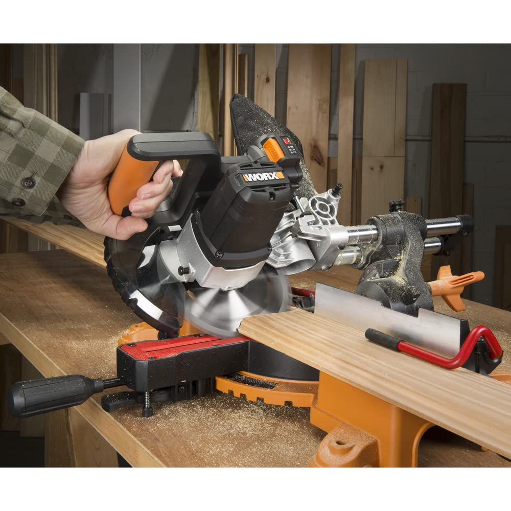 WORX WX845.9 Troncatrice scorrevole,220mm, senza batteria e caricabatterie