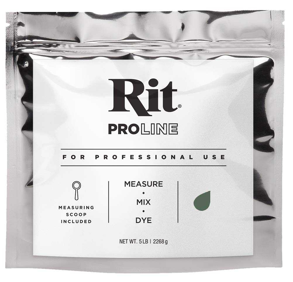 Rit Dye Proline 2,3 Kilogram Polvere Colorante 5 Pound Container Verde Scuro-image