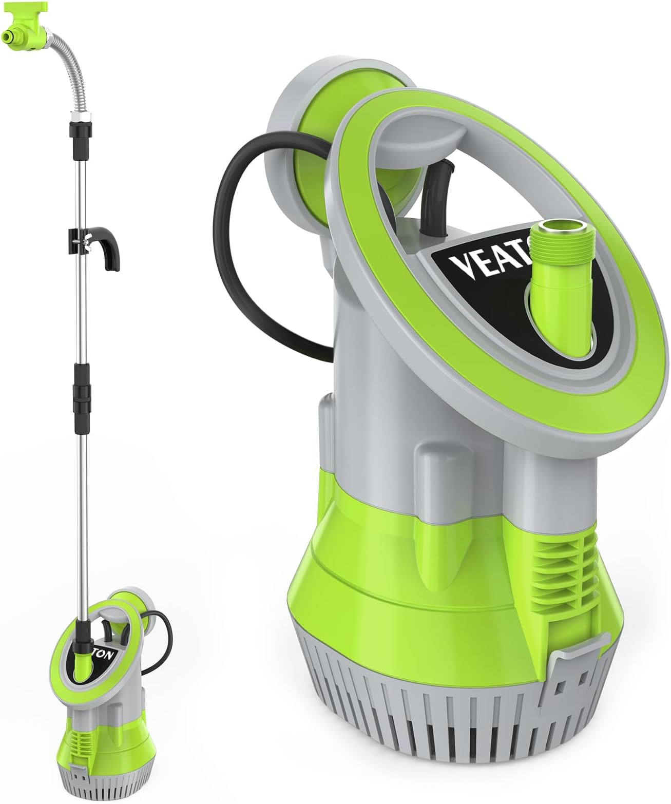 350W Submersible Water Pump, 4000L/H Rain Barrel Pump with 8m Cable, Auto/Manual Modes, Drainage Water for Water Tank Pond Pool Cellar and Hot Tub