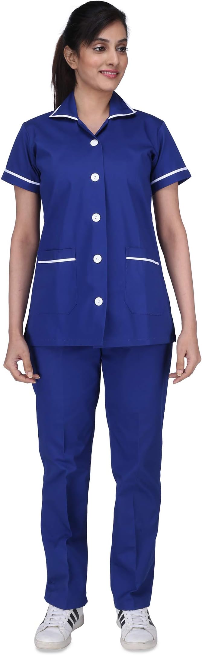 UNIFORM CRAFT Female Nurse Uniform | Hospital Staff, clinics, Home Health, Nanny Uniforms for Women made of Polyester-Cotton