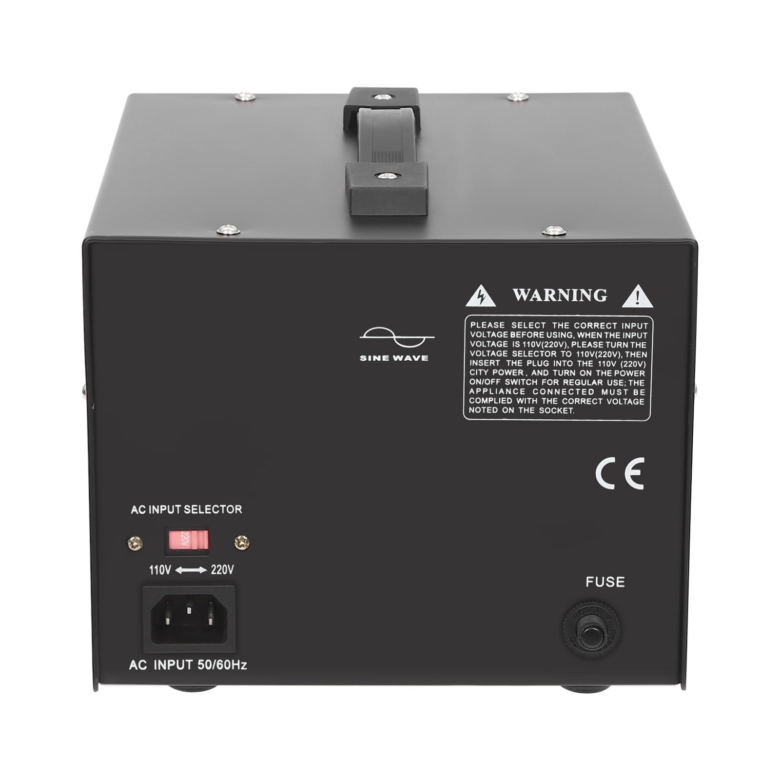 Trasformatore di tensione da 2000 W, con quattro prese di conversione, protezione da sovraccarico, In: 110 V o 220 V/Out: 110 V e 220 V
