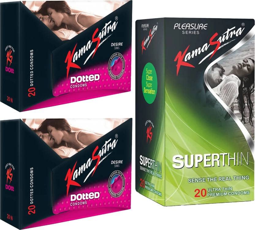 Kamasutra DOTTED_SUPERTHIN Flavour Condom Condom (Set of 3, 60 Sheets, 20 Each)-picture-15