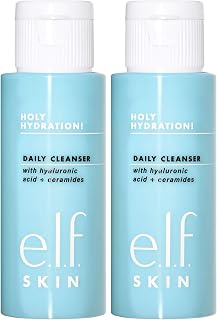 SKIN Holy Hydration! Daily Cleanser Mini, Face Cleanser For Washing Away Excess Oil, Impurities & Makeup, Made With Hyaluronic Acid, Vegan & Cruelty-Free (Pack of 2)