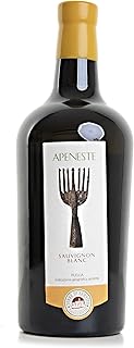Terre Di San Vito Apeneste Organic White Wine 75cl (ABV 13.5% Alcohol) | Made with 100% Sauvignon Blanc – Grapes Grown in Polignano | Organic Wine – Aromatic & Steel Barrel-Aged for 4 Months