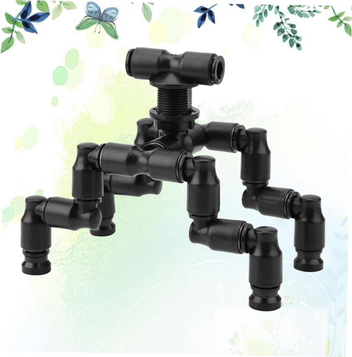 1set Pet Cooling Nozzle for Reptiles Adjustable Sprayers Mist Sprinkler for Lizard Humid Hide Rainforest Tank Detachable Washable Enhance Humidity Reptiles Sprayers