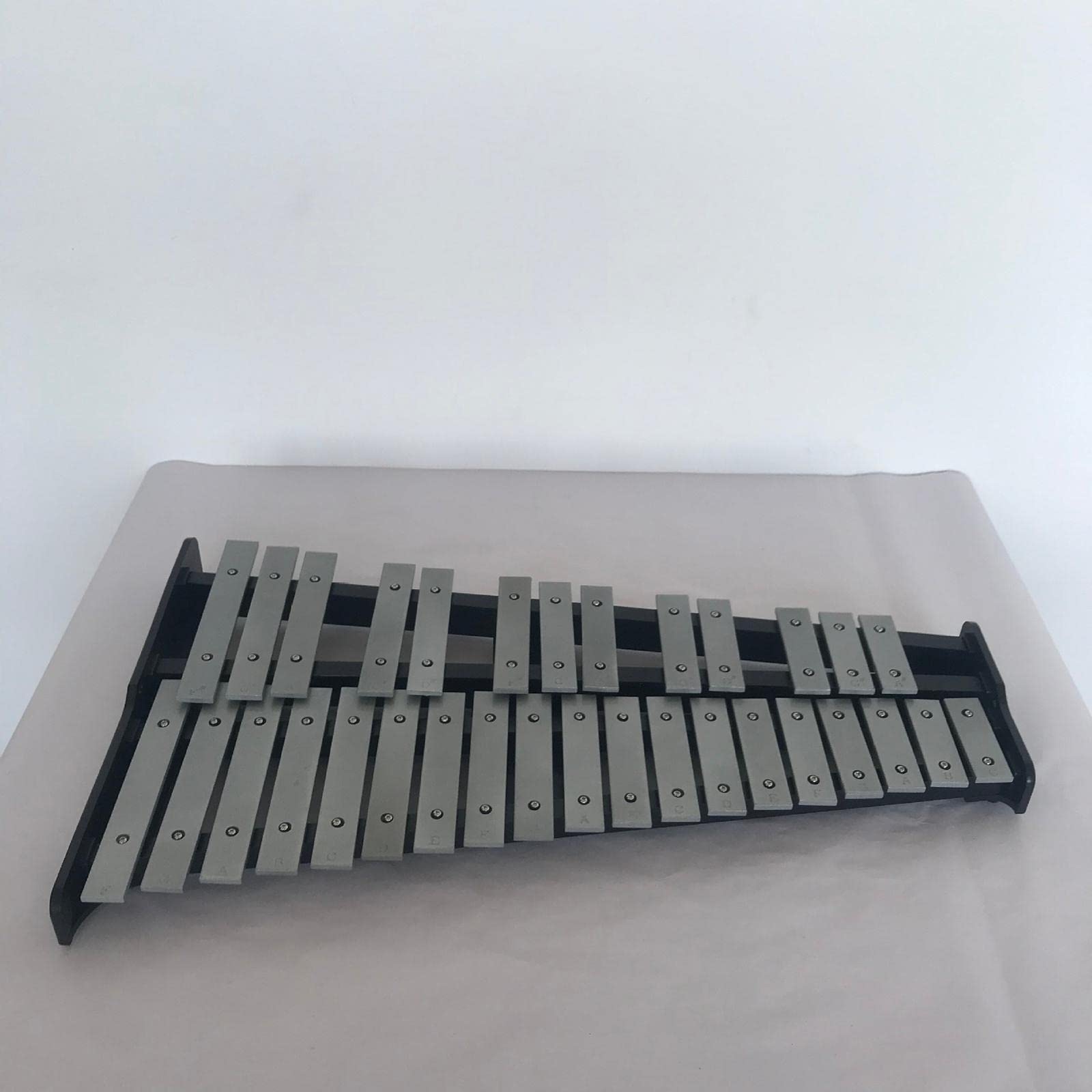 rockible Professionale 32 Note Pieghevole Glockenspiel Xilofono Vibrafono Strumento a Percussione, Include 2 Bacchette per Principianti Regali per Bambini