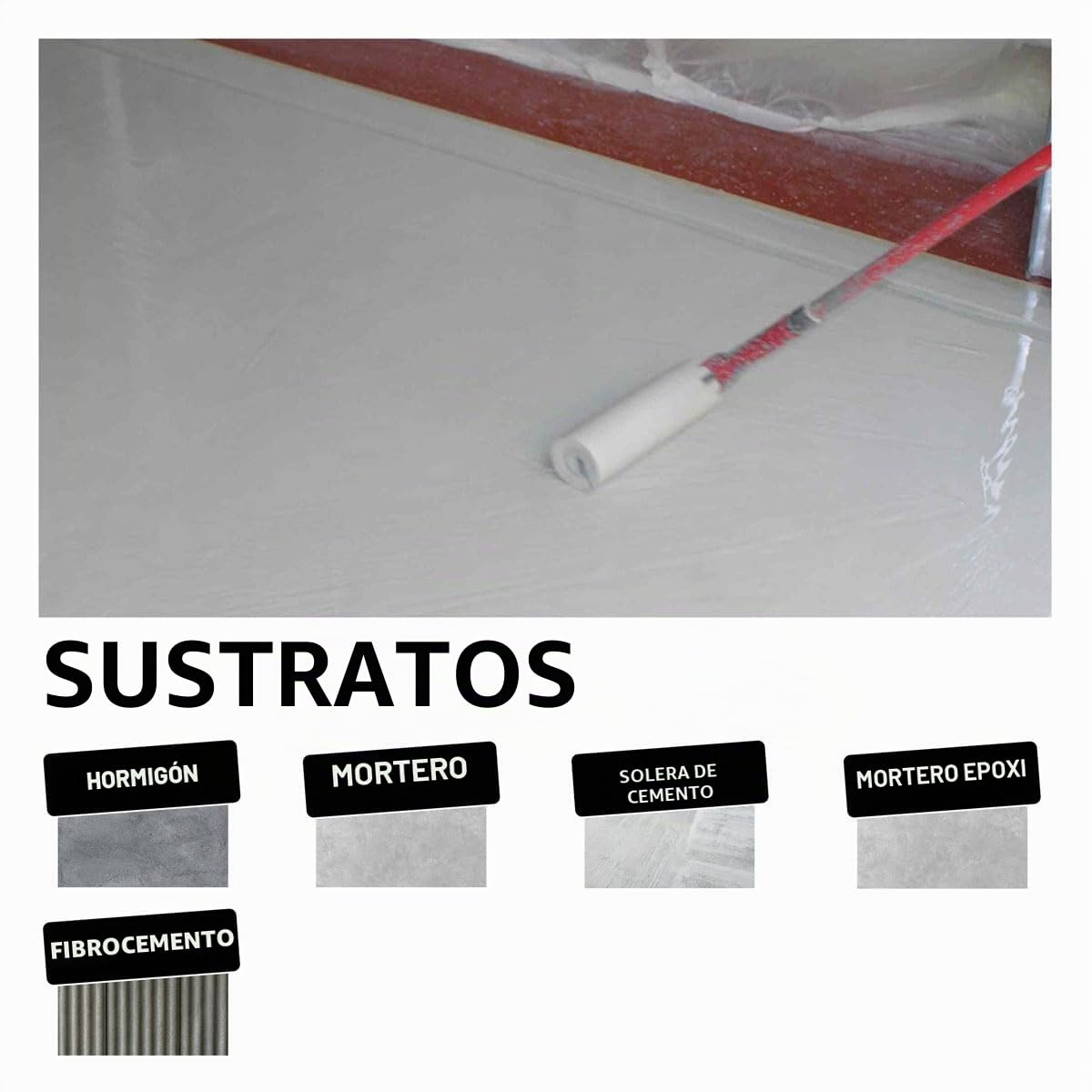 Resina epoxi Sikafloor Garage, pintura de suelo interior especial garaje, 6 kg, gris pedernal (cerca RAL 7032)