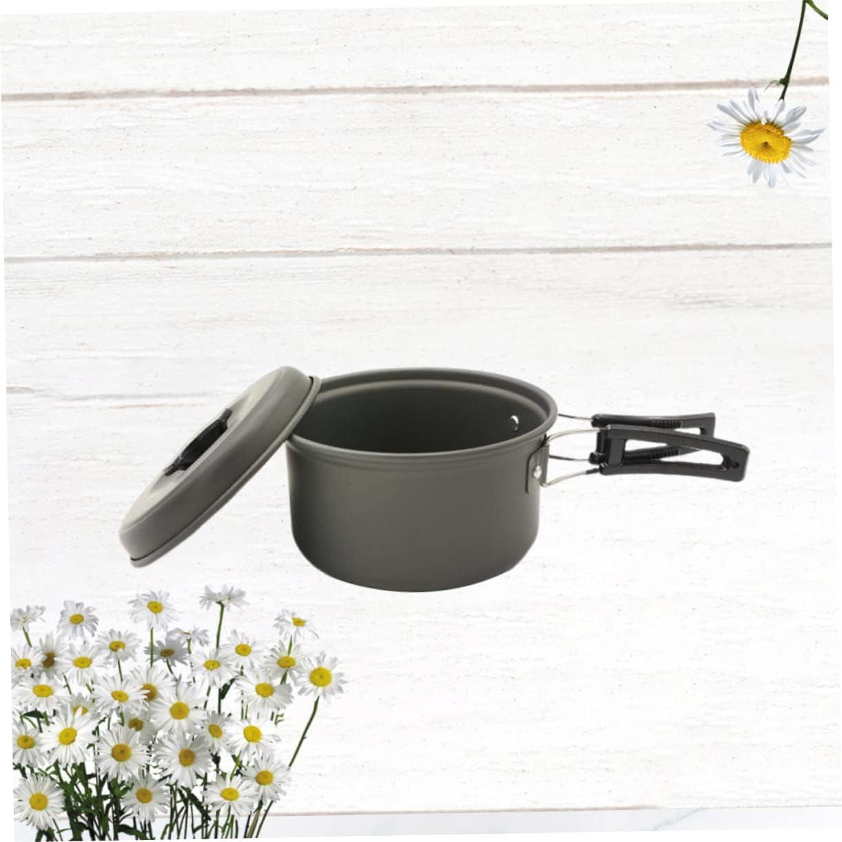 1pc Camping Cooking Pot Multi-Function Open Fire Stew Pot for Outdoor Portable Picnic Noodles Bowls