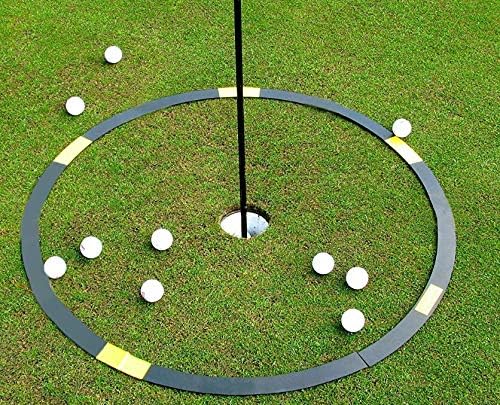 Resource Academy Golf Target Circle – 3 ft Circle as Golf Training Aid – Ideal for Chipping and Pitching – Super Thin with Multiple Configurations