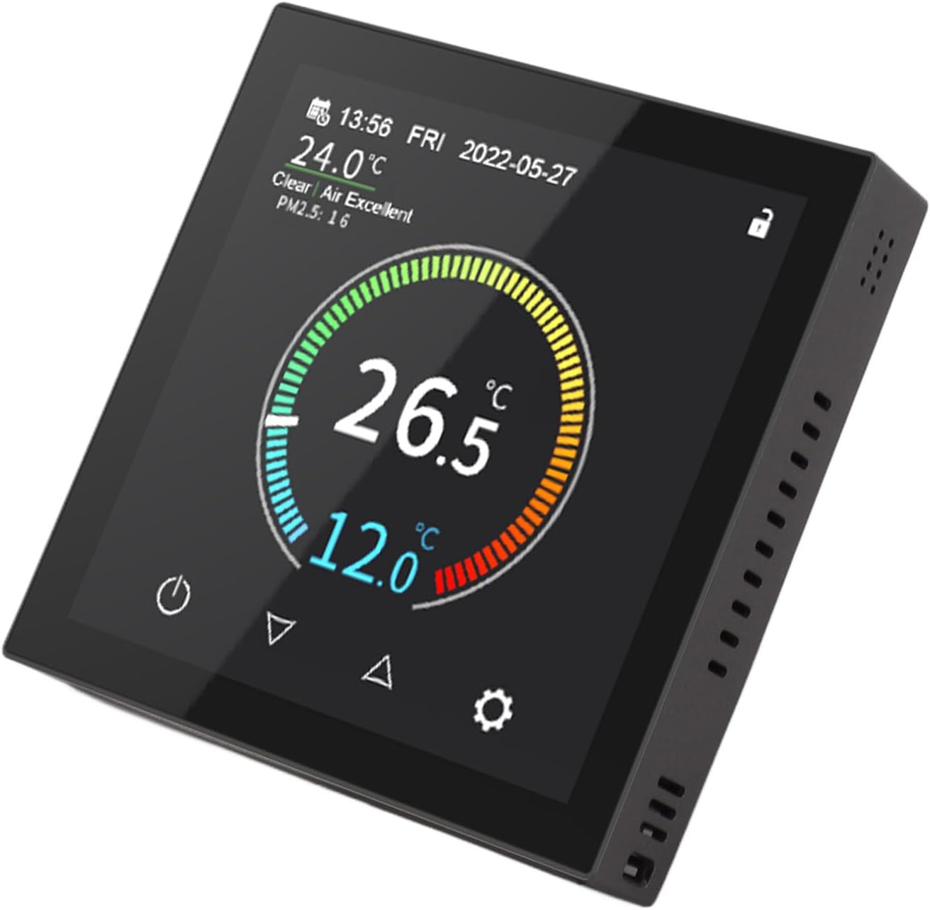 Kikumi Digital Thermostat WiFi Accurate High Resolution Good Flame Retardant Smart Thermostat for Home Room Office 90-240V