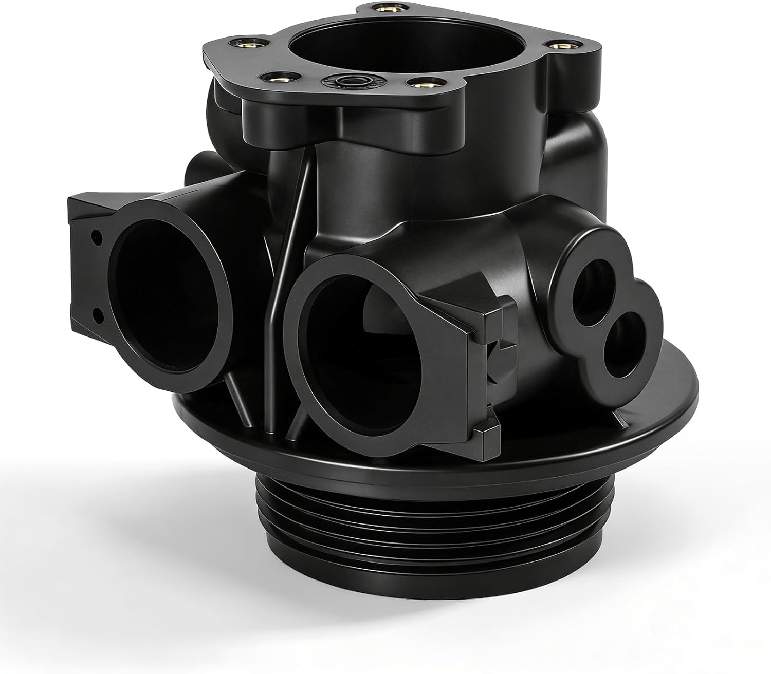 61400-12 Downflow Valve Body Assembly 1 inch Dist. Compatible with Pentair Fleck 5600 Water Softener Valve,Replacement Old Part Number 14449 Lower Valve Body