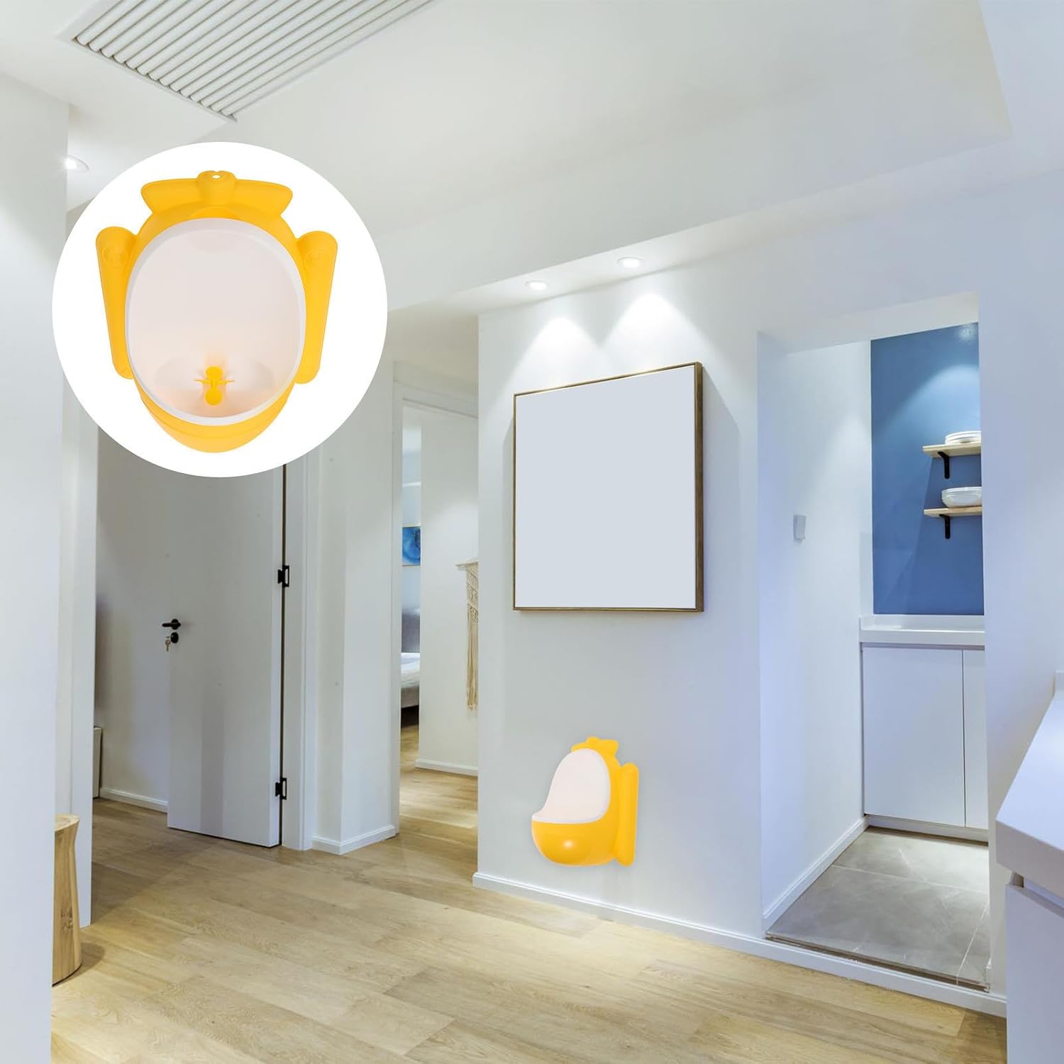 Urinal for Boys Hanging Wall-Mounted Potty Training Urinal with Sturdy Pp Material and Creative Cartoon Airplane Shape, Gadget for Potty Training