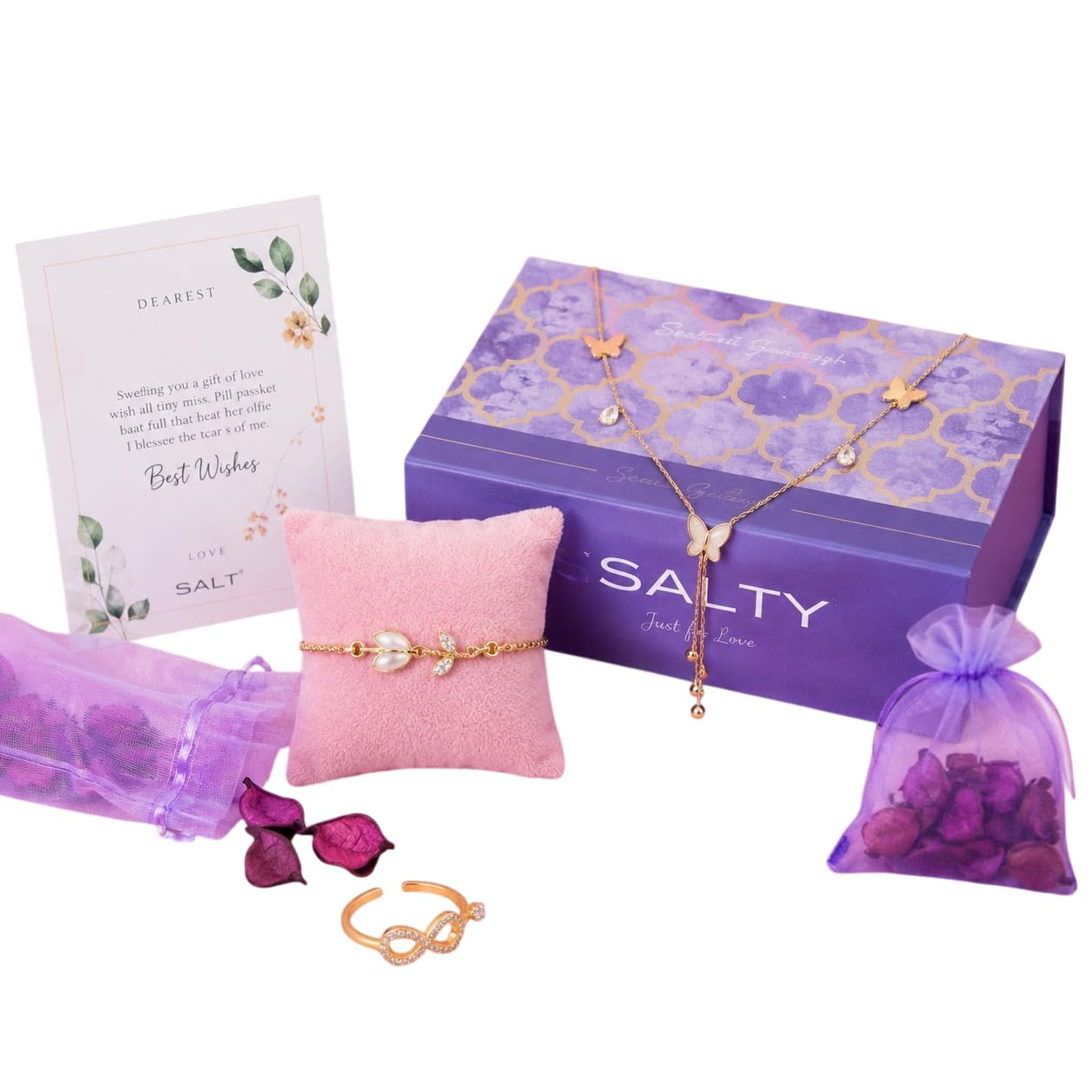 Toast to Happiness Gift Box for Women & Girls | Anti-tarnish Jewelry | Fancy & Stylish Accessories | Anniversary, Engagement, Birthday & Everyday Wear | Gift for Valentine Day-image-9