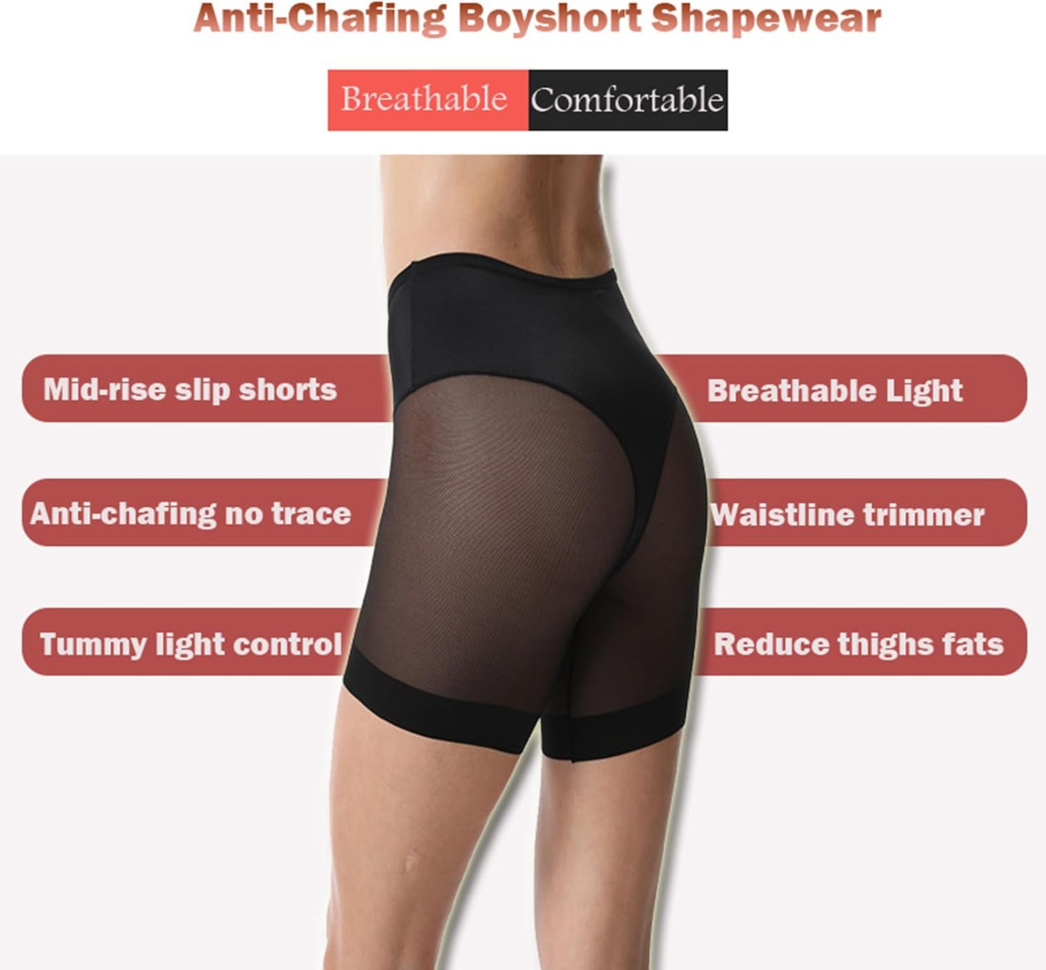 Women's Shaping Pants Comfortable High Waist Leggings Mesh Underwear for All-Day Wear Ladies Body Enhancement