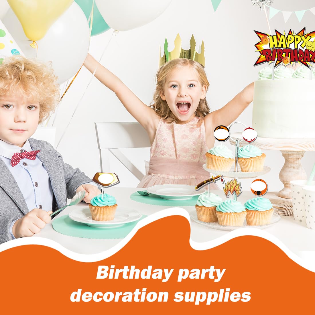 YOGARTH 25-teiliges Cake Topper Set - Tortendeko Für Kindergeburtstage