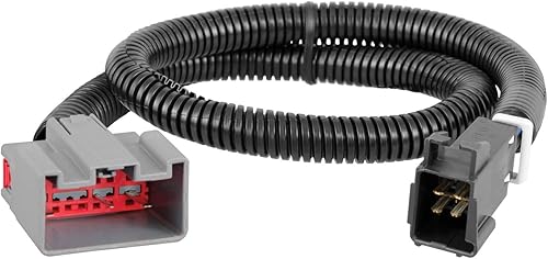 Miniatura 5 de CURT 51436 - Arnés de cableado para controlador de freno de remolque eléctrico de enchufe rápido, Ford F150, F250, F350, F450, F550 Super Duty,