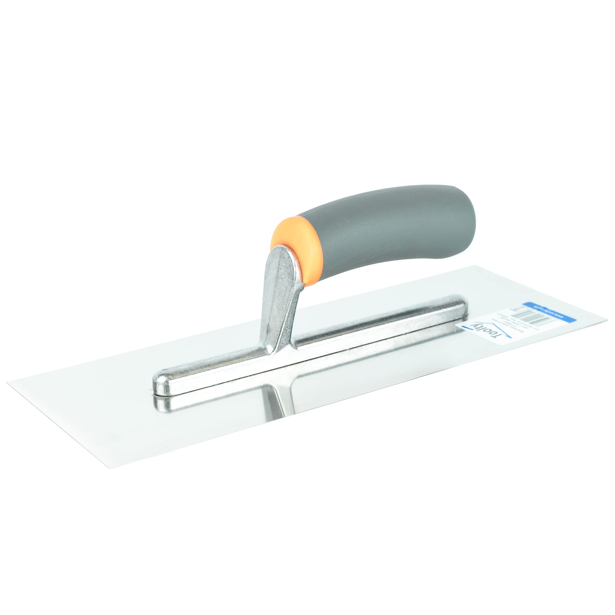 Toolty Stainless Steel Finishing Trowel"Tytan" - 320mm - Rubber Handle - for brickworking, slabing, plastering - DIY- TLTY-8019