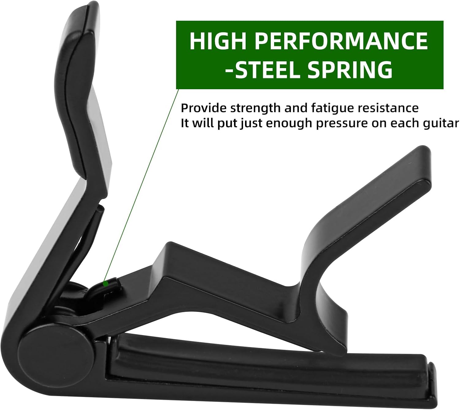 Guitar Capo for Acoustic and Electric Guitar 6 String, Premium ukulele Capos, Clip Capo, Clamp Capos, Black