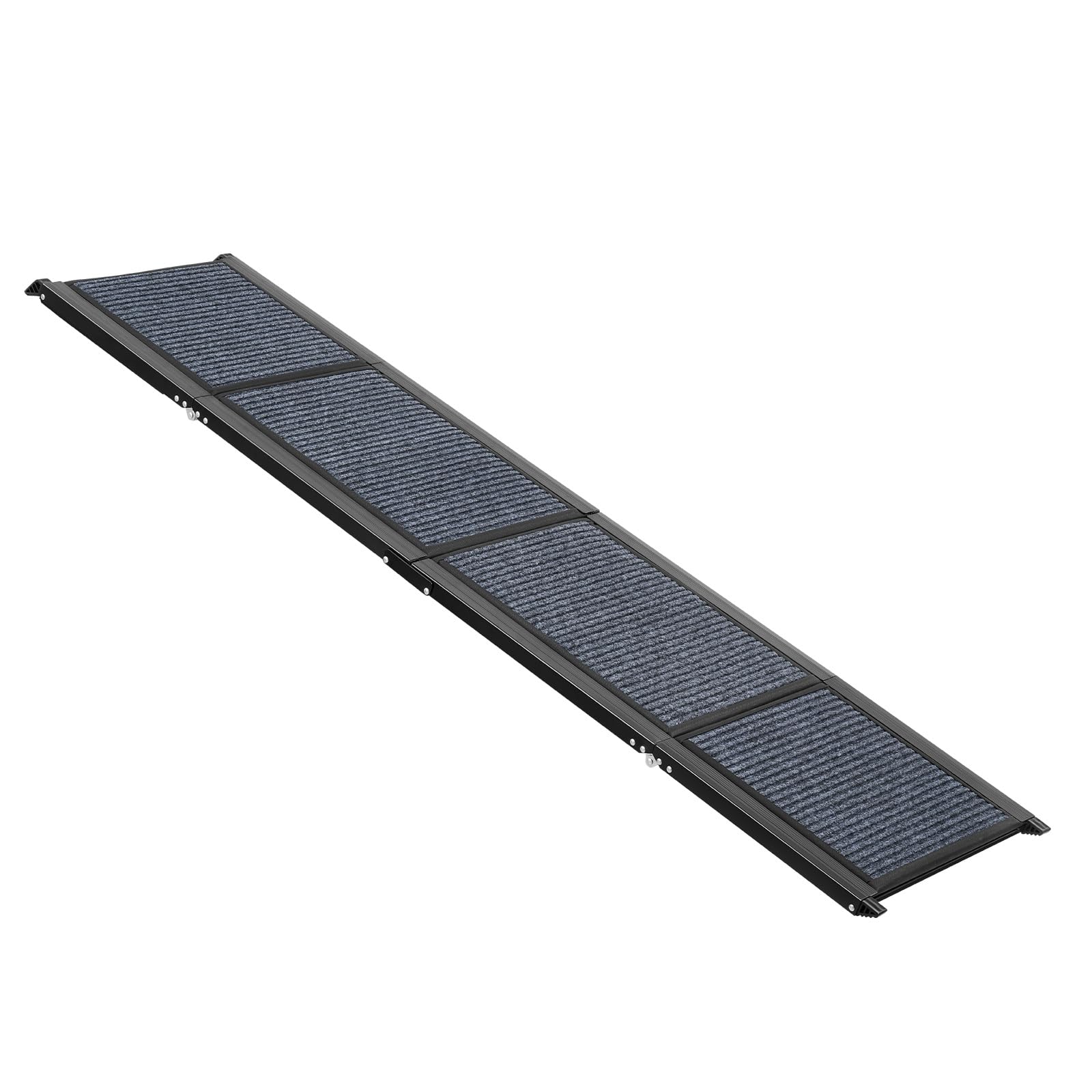 VEVOR Hunderampe, 180 x 43,2 cm, Faltbare Hundeautorampe für mittelgroße & große Hunde bis 113 kg, Hundetreppe mit Rutschfester Filzteppichoberfläche, tragbare Einstiegshilfe für SUV & LKW