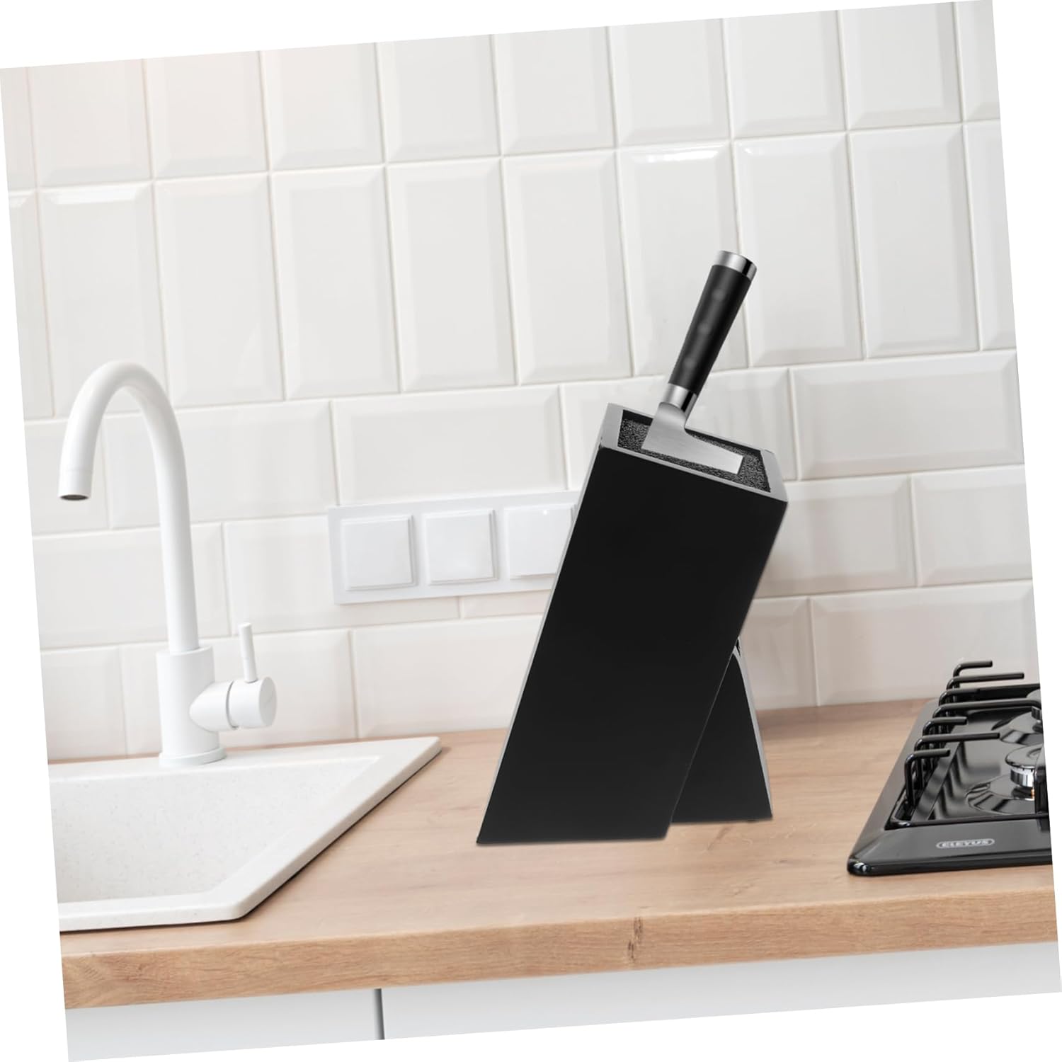 Multipurpose Cutter Stand for Kitchen Utensil Holder Rounded Corners Knife Storage Rack for Organized Kitchen