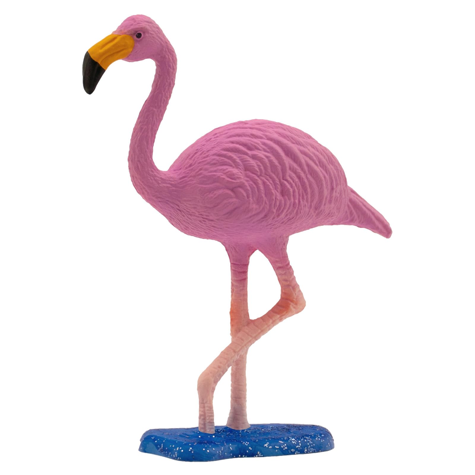 Bullyland 63716 Flamingo Toy Figure, Approx. 7 cm, Pink Large, Lovingly Hand Painted Figure, PVC-, Great Gift for Boys and Girls for Imaginative Play