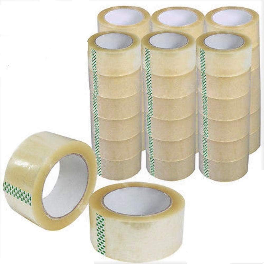 BM Paper 36 Rolls Clear Carton Shipping Box Sealing Packing Tape 2" x 110 Yards