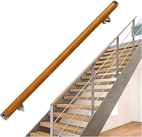 Barras de agarre de madera, kit completo de 1 a 20 pies, barandillas antideslizantes para escaleras, barra de soporte para pasillo, villa para