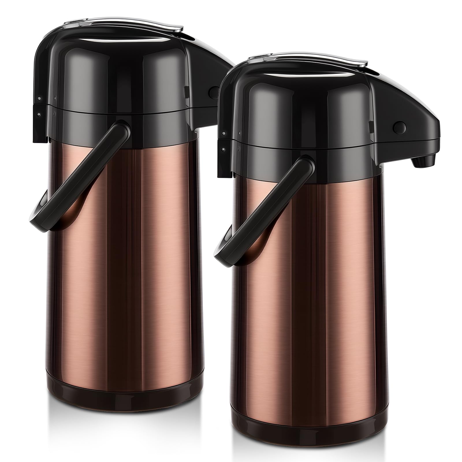 PARACITY Coffee Dispenser with Pump, 2 Airpot Carafes, 84.5 fl oz Each
