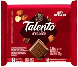 Chocolate Mini Talento Vermelho Avelãs 25Gr C/15un - Garoto