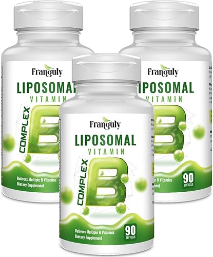 Vitaminas B activas del complejo B liposomal con más colina e inositol complejo B de alta potencia B1, B2, B3, B5, B6, biotina, folato, B12