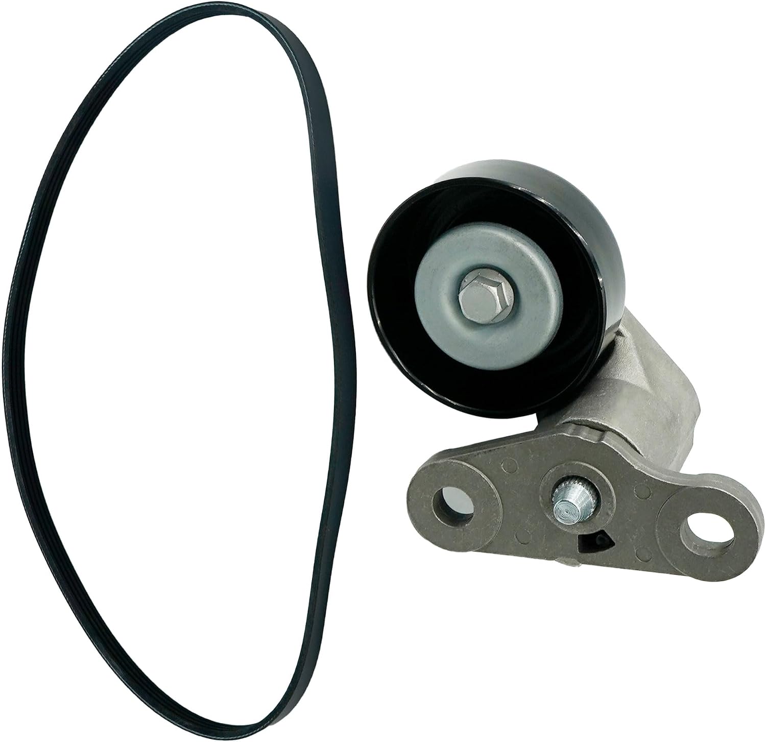 ESMING ACK040378HD 90K-38159 A/C Belt Tensioner Kit for 1999-2008 Chevy Silverado Tahoe Avalanche 1500 GMC Savana Sierra Yukon Cadillac Escalade Hummer H2 Replaces 38159 19311139 Serpentine Drive