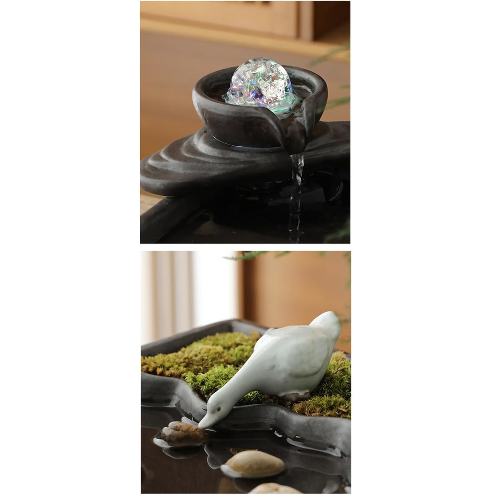 Fontanny stołowe Fontanna wewnętrzna Ceramiczna fontanna stołowa