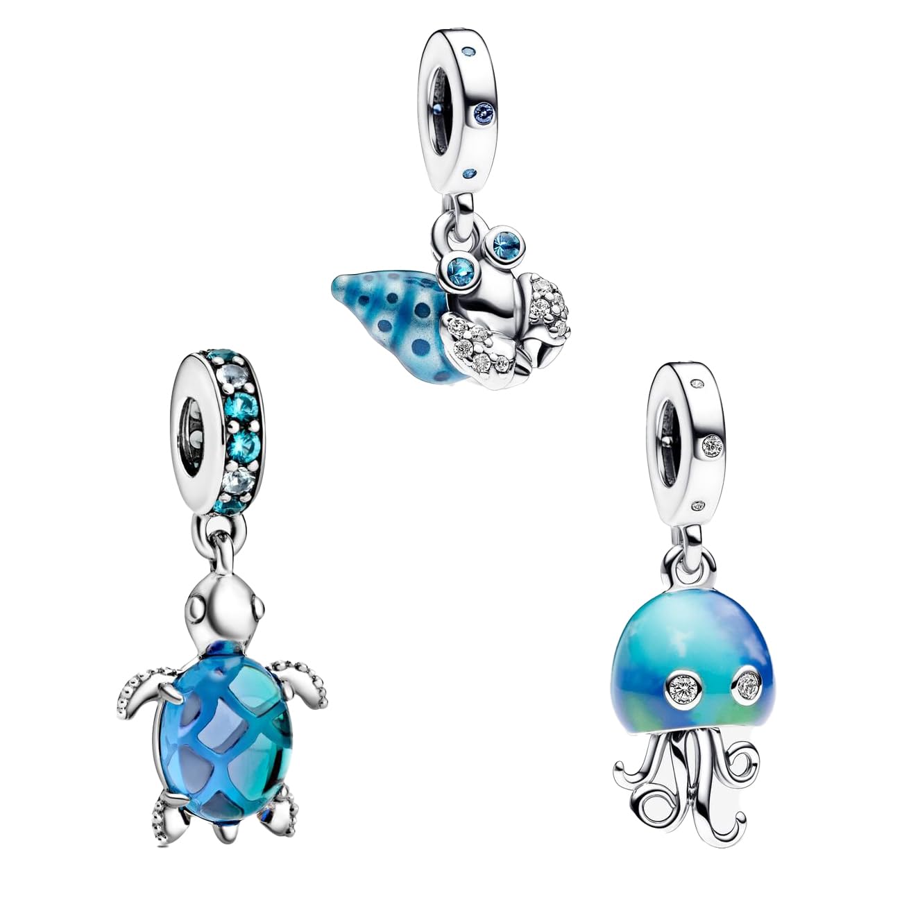 Feitery Compatible with Charms Pandora Kirschblüten Bead Charms für Damen