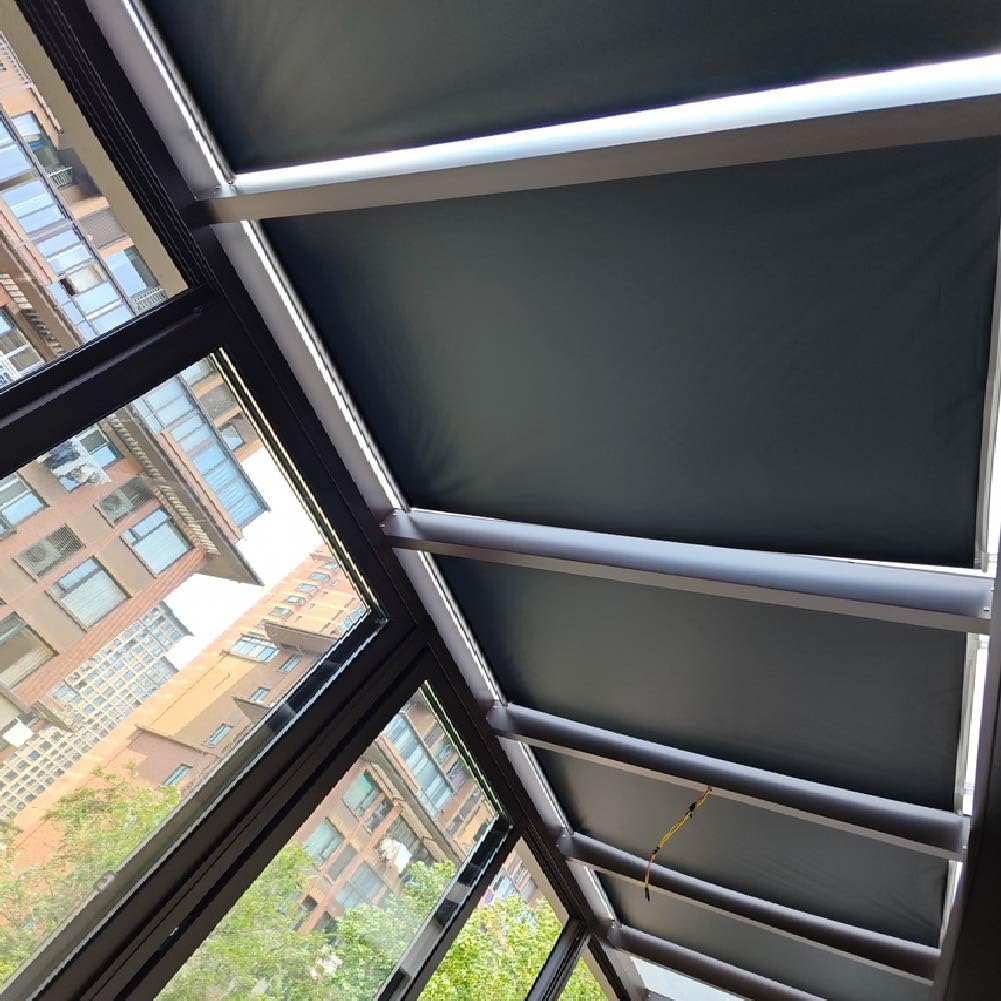 Tenda a Rullo Oscurante al 100%, Senza Fili, Senza Foratura, con Ventosa, Impermeabile, termoisolante, con Protezione UV, 40-79 cm L x 150/200 cm H, Nera, Facile da installare, per