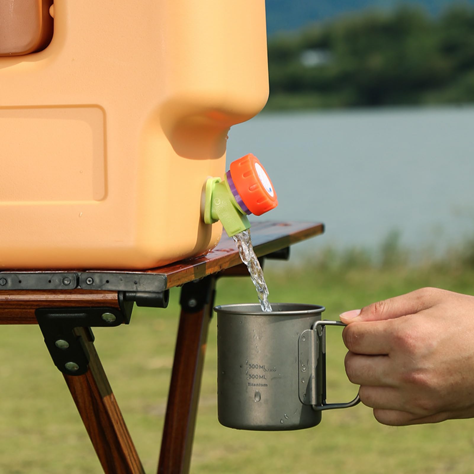 Tragbarer Wasserbehälter Mit Handseifenflasche | Wasserdichte Und Tragbare Wasserbehälter Für Outdoor Wandern Angeln Reisen Rucksackreisen Dringende Autoreise Jagen