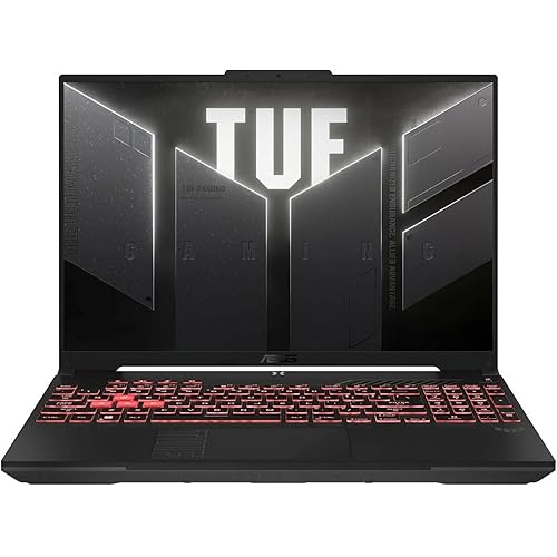 ASUS TUF Gaming A16 Laptop: AMD Ryzen 7 7445HS, 16" Full HD+ 145Hz Display, NVIDIA GeForce RTX 4050, 16GB DDR5 RAM, 512GB SSD, Backlit Keyboard, Windows 11
