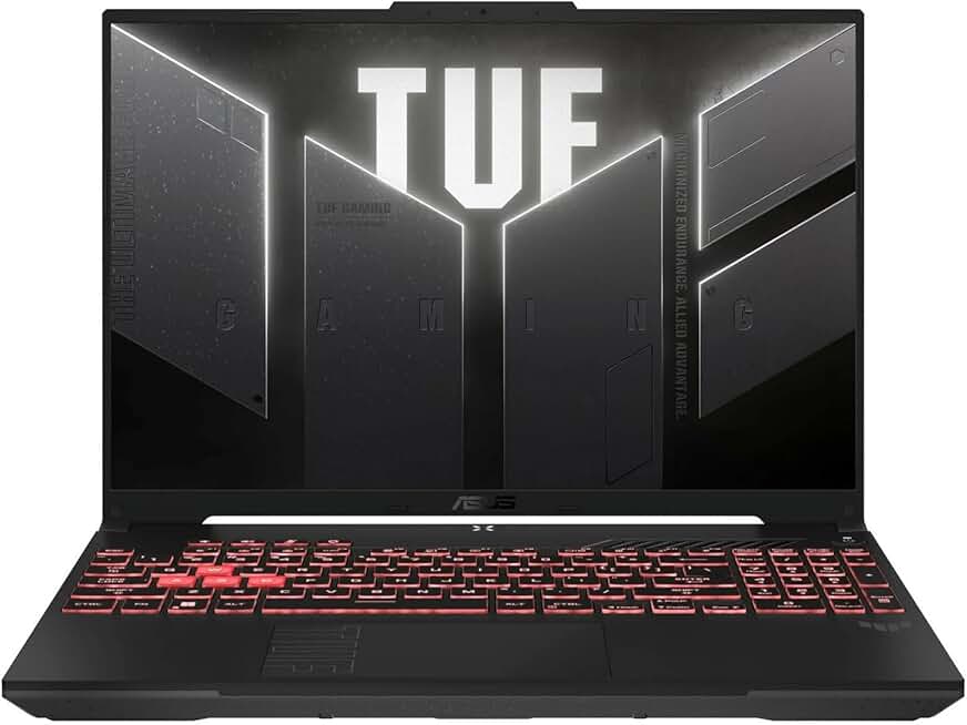 ASUS TUF Gaming A16 Laptop: AMD Ryzen 7 7445HS, 16" Full HD+ 145Hz Display, NVIDIA GeForce RTX 4050, 16GB DDR5 RAM, 512GB SSD, Backlit Keyboard, Windows 11 ENERGY STAR