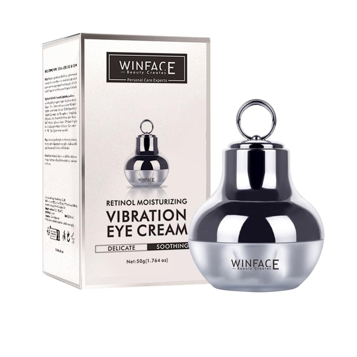 Retinol Eye Cream, containing hyaluronic acid and EUGLENA GRACILIS, 1.76 ounces, vibration induction, brightening and smoothing the eyes, smoothing the skin, moisturizing, suitable for all skin types