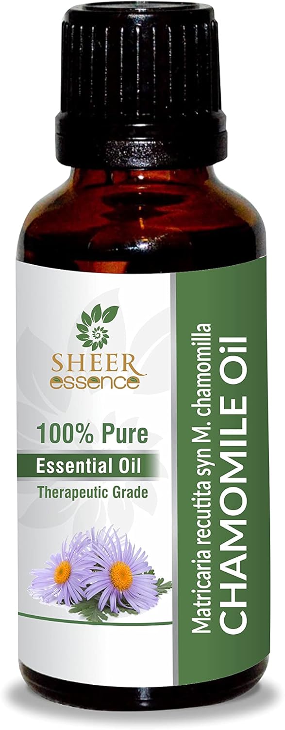German Chamomile -(Matricaria Chamomilla)- Essential Oil 100% Pure Natural Undiluted Uncut Therapeutic Grade Oil 16.90 Fl.OZ
