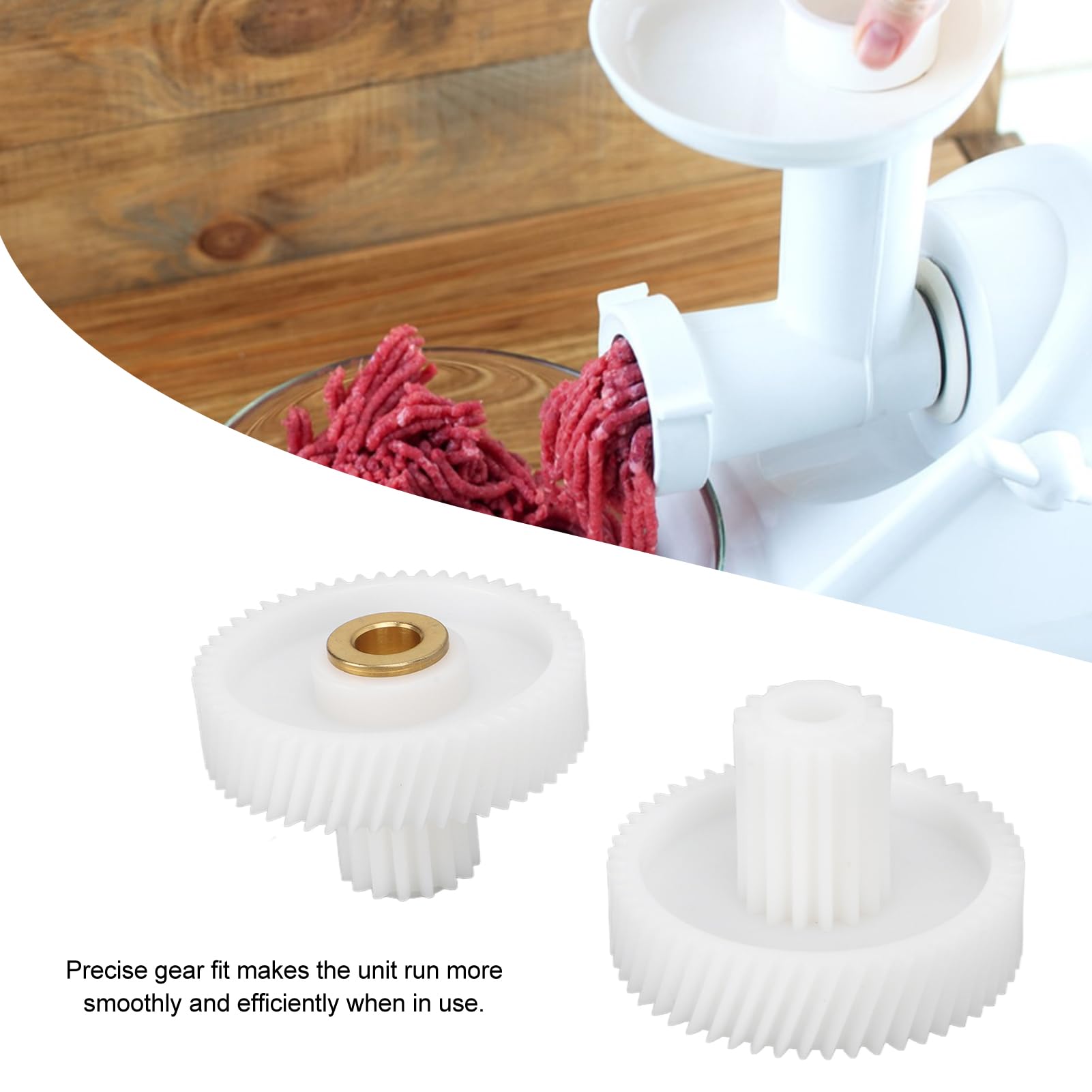 2Pcs Meat Grinder Gear Household Sausage Machine Sprocket Mincer Accessories Gears for Plastic Meat Grinding Machine Meat Grinders