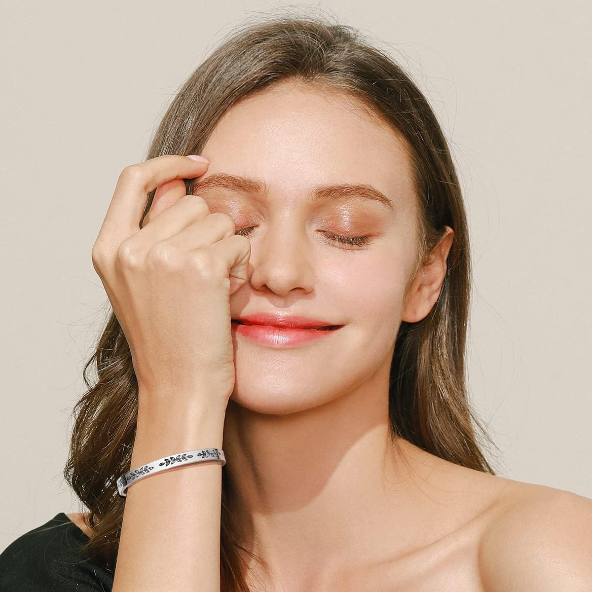 TONY & SANDY Cuff Bracelets for Women Teen Girls Best Friend Sister Mom Daughter Granddaughter Easter Birthday Mother's Day Christmas Stocking Stuffers for Teen Girls Women Jewelry - Image 5