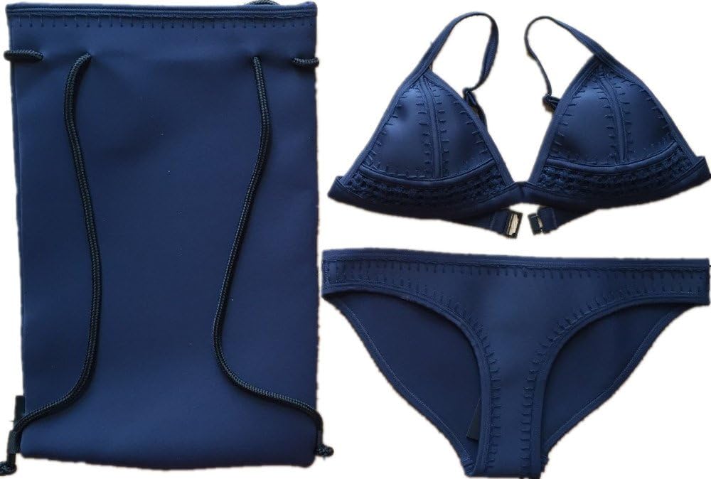 Brakinis Women's Neoprene Bikini Set Swimsuit Swimwear