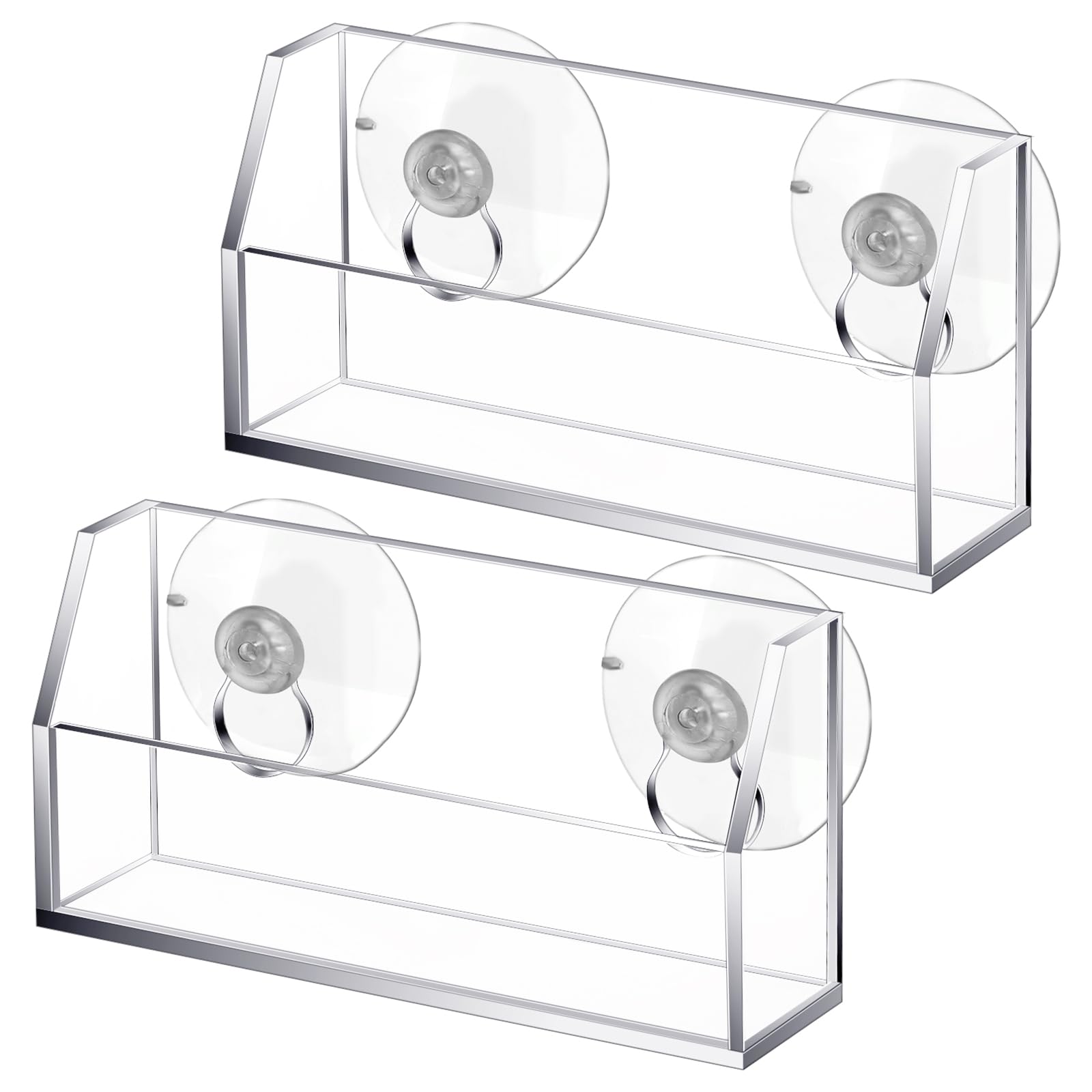 Cinnvoice 2 Pcs Business Card Holder, Inclined, 4.33 x 1.2 x 2.16 Inch